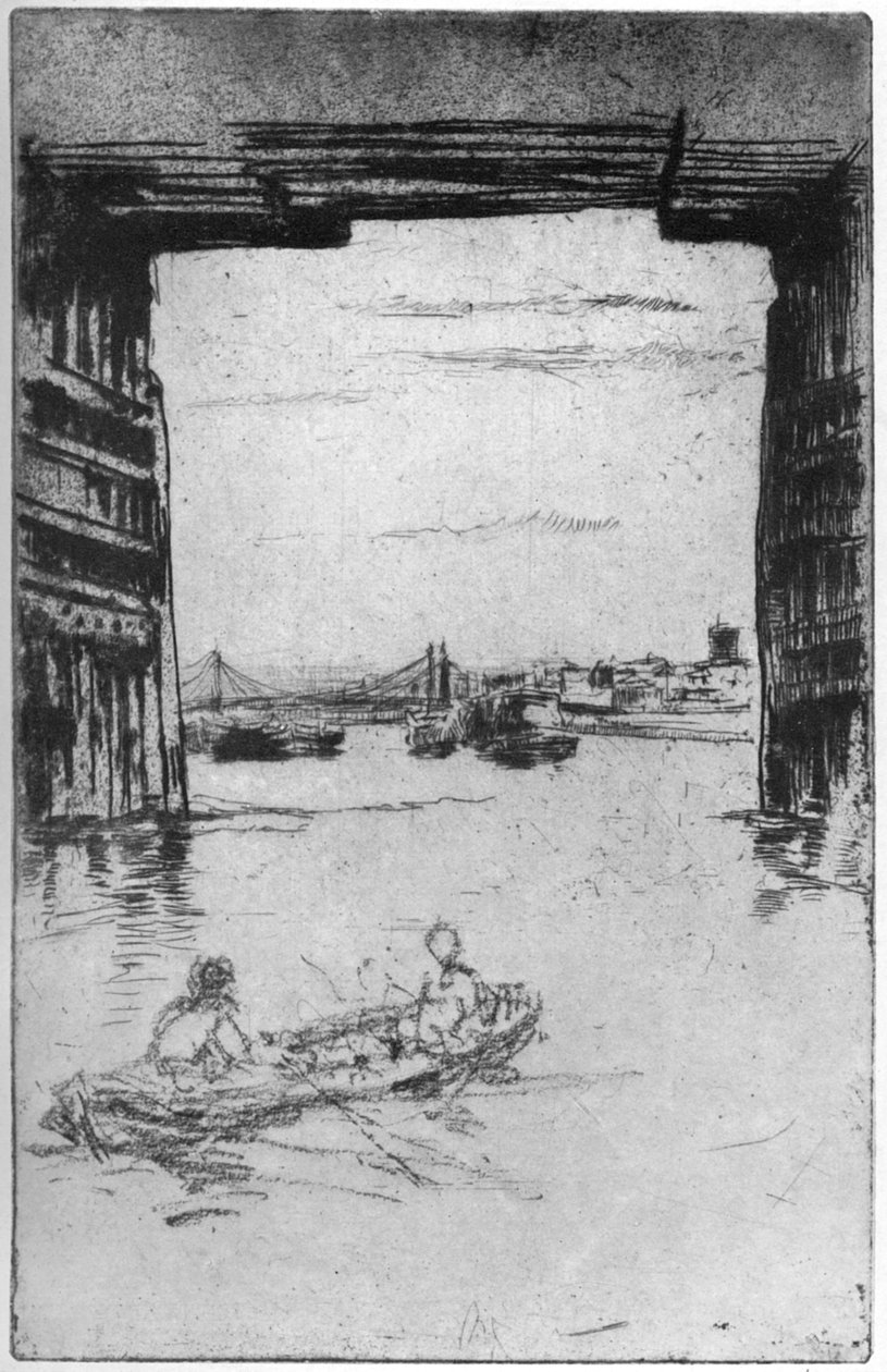 Under Old Battersea Bridge, 1879 1904. od James Abbott McNeill Whistler