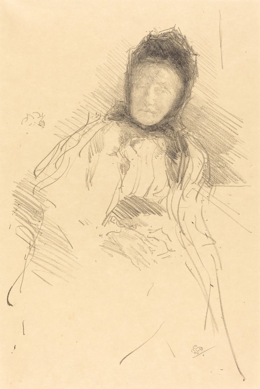 Nedokončená skica Lady Haden, 1895. od James Abbott McNeill Whistler
