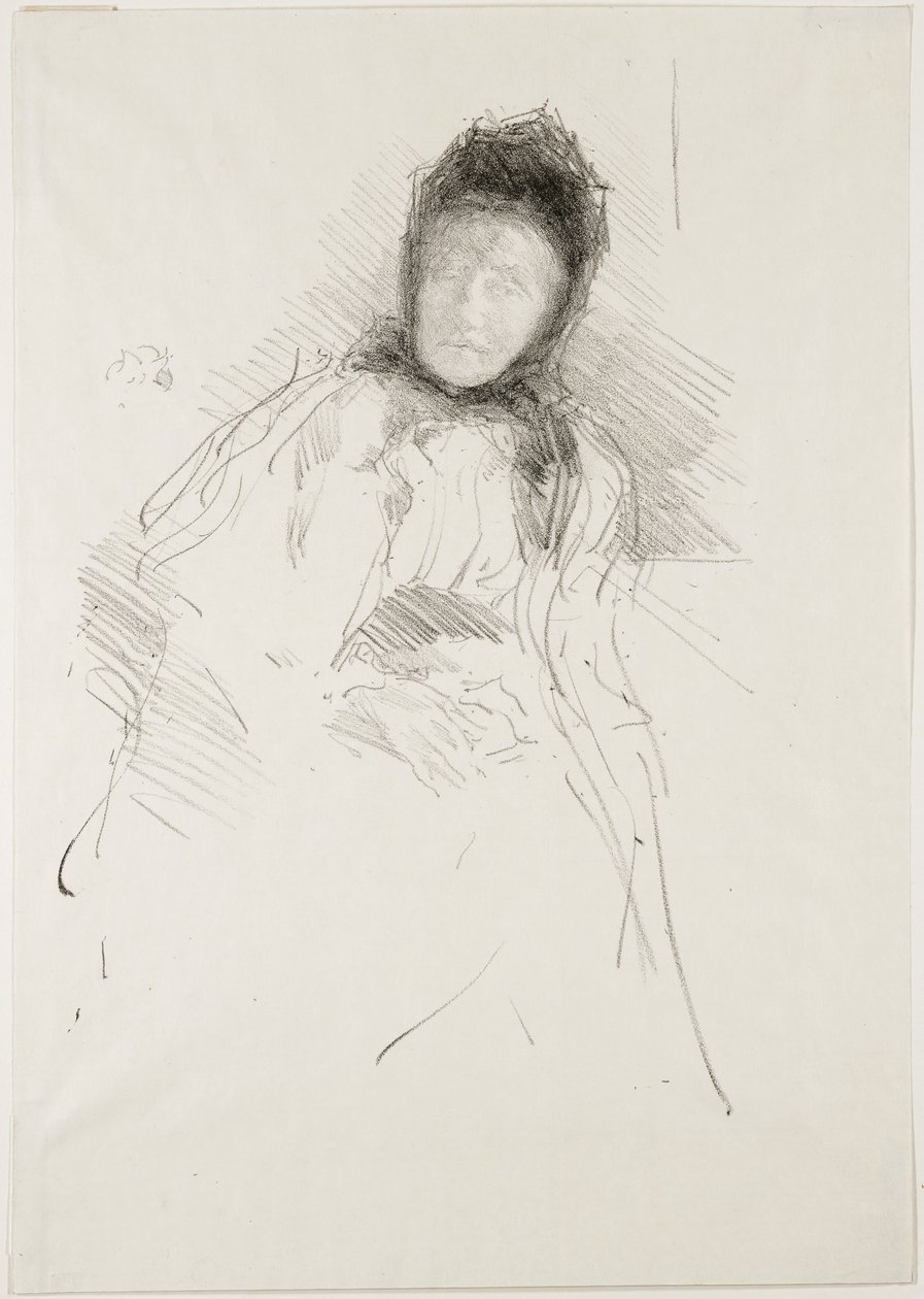 Nedokončená skica Lady Haden, 1895 od James Abbott McNeill Whistler