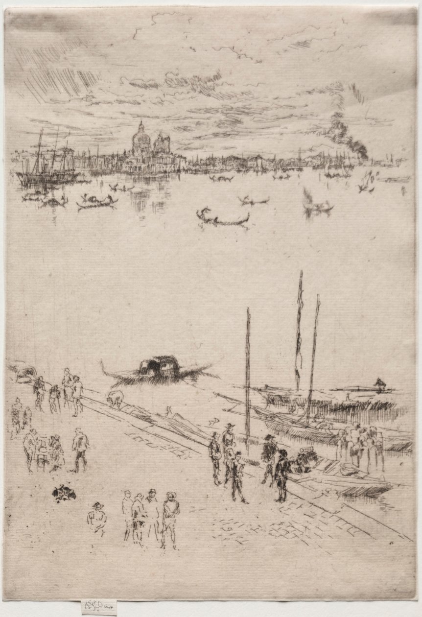 Vzpřímené Benátky. od James Abbott McNeill Whistler