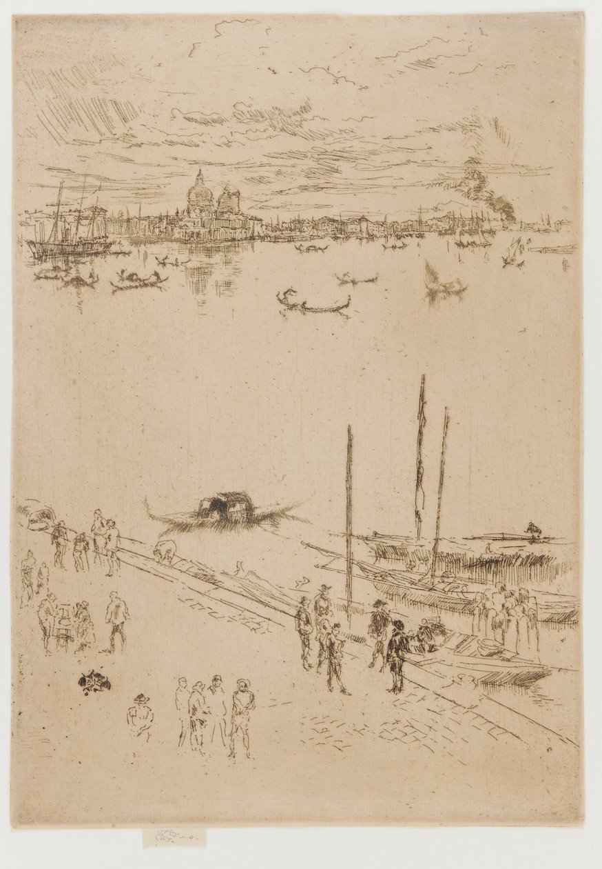 Vzpřímené Benátky, 1879-1880. od James Abbott McNeill Whistler