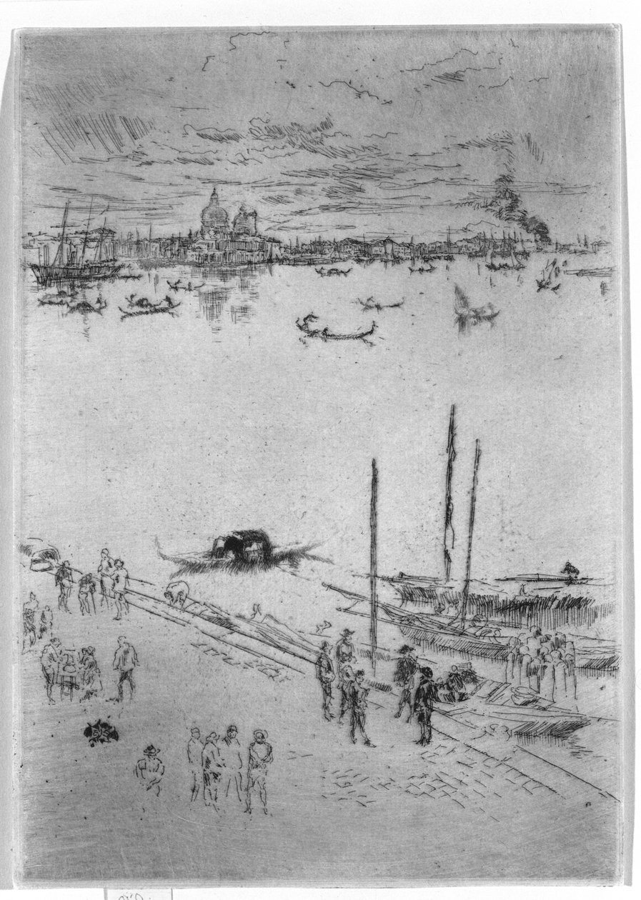 Vzpřímené Benátky, 1879-80 od James Abbott McNeill Whistler