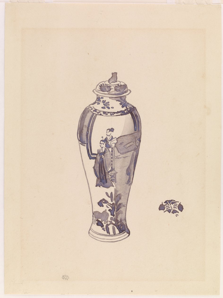 Váza s mírně vybouleným tělem, 1876-1878. od James Abbott McNeill Whistler