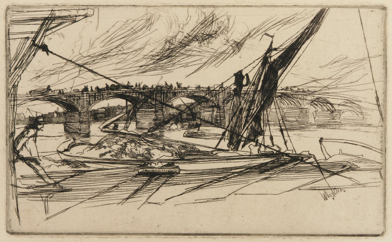 Most Vauxhall, 1861. od James Abbott McNeill Whistler