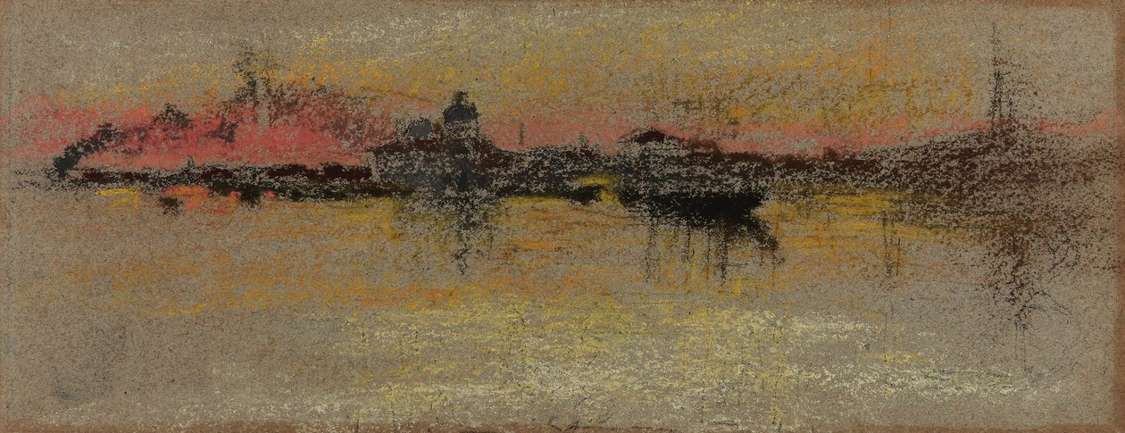 Benátky: Východ slunce na Rialtu, 1880. od James Abbott McNeill Whistler