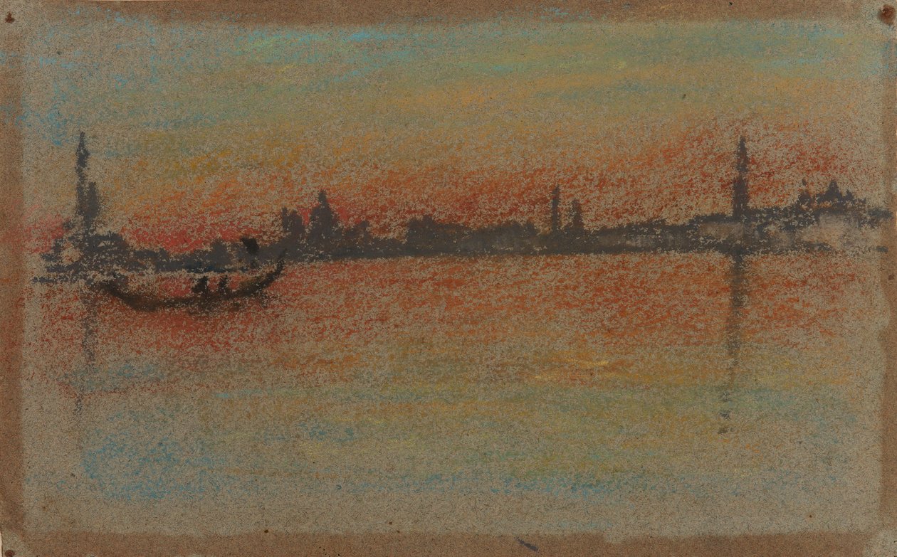Benátky: Západ slunce v přístavu, 1880. od James Abbott McNeill Whistler