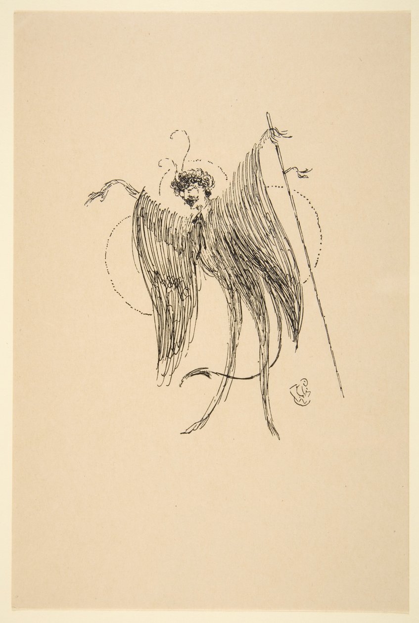Whistler jako motýl, 19.-20. století. od James Abbott McNeill Whistler