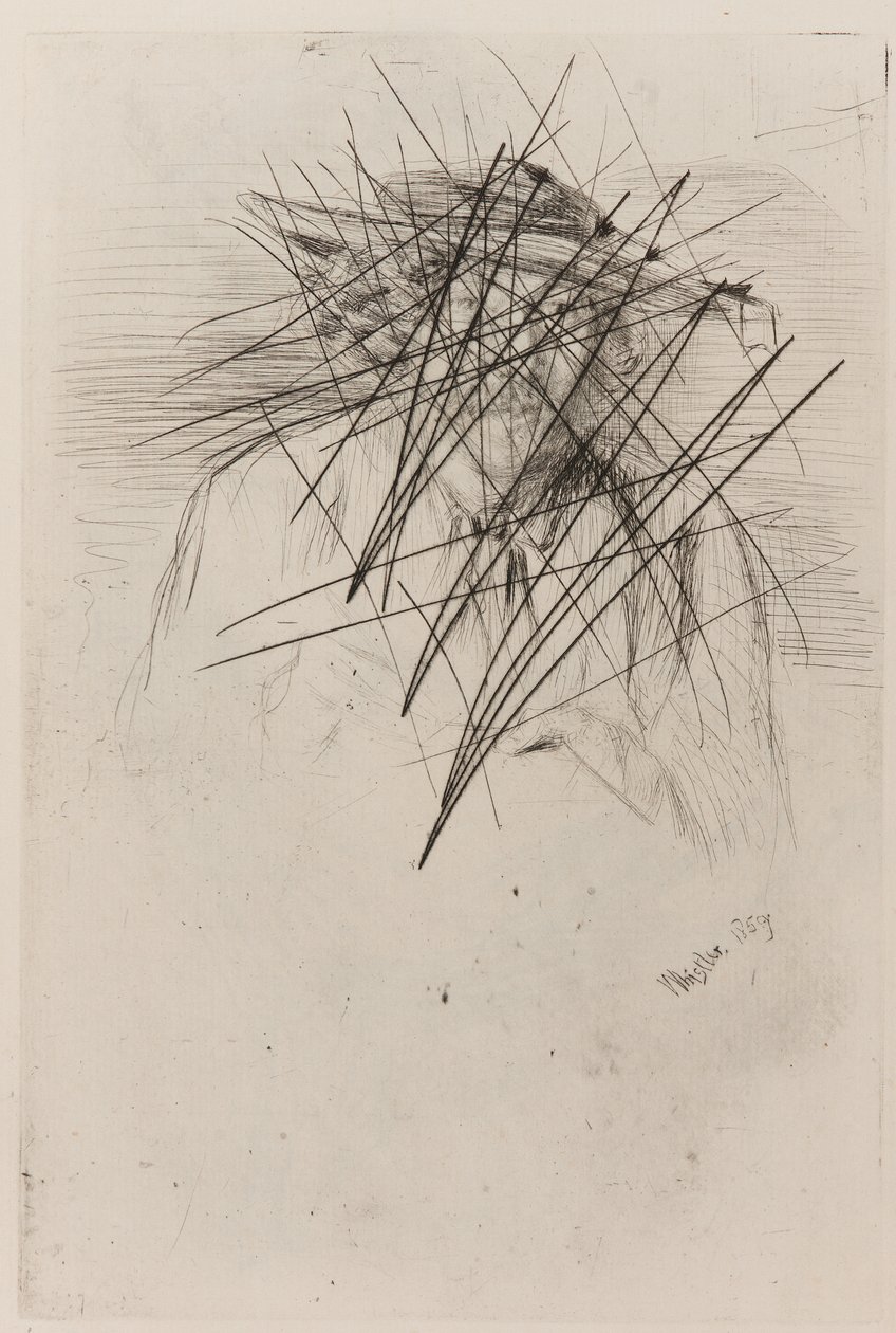 Whistler s kloboukem, 1859. od James Abbott McNeill Whistler