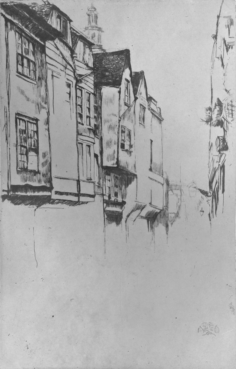 Wych Street, 1877, 1904 od James Abbott McNeill Whistler