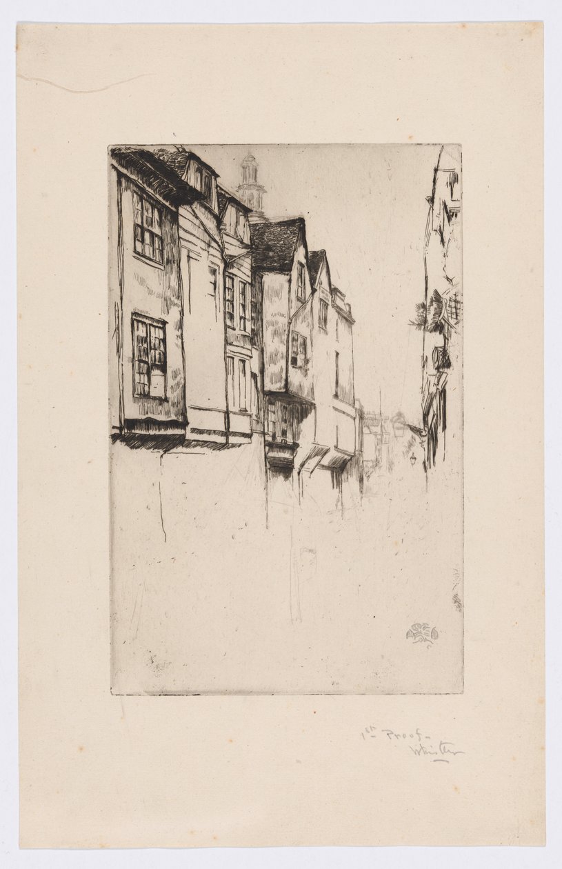 Wych Street, Londýn od James Abbott McNeill Whistler
