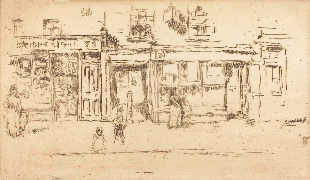 York Street, Westminster, c. 18861888. od James Abbott McNeill Whistler