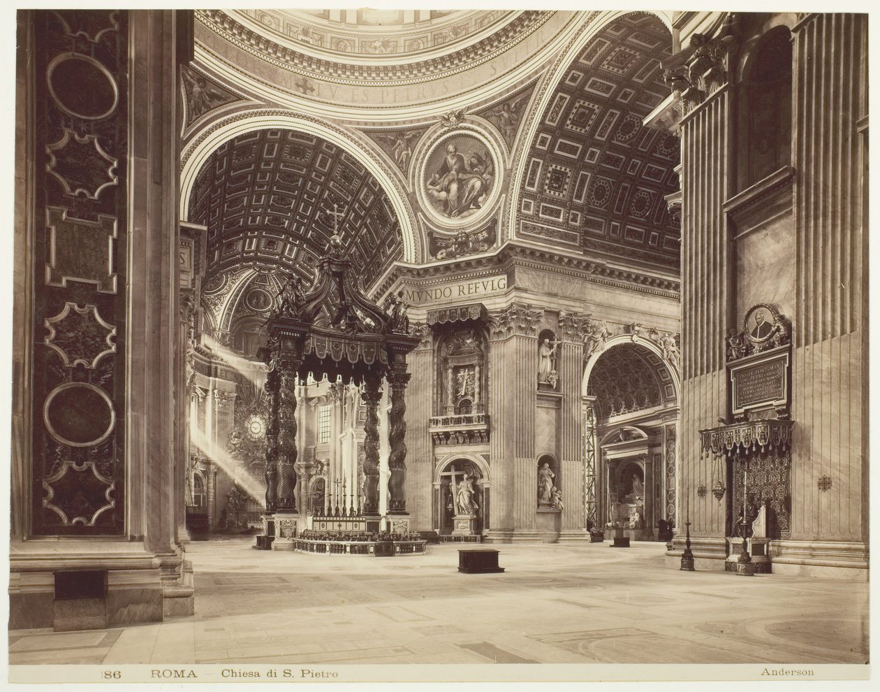 Kostel svatého Petra, Řím, Řím, Kostel San Pietro, c. 1870. od James Anderson
