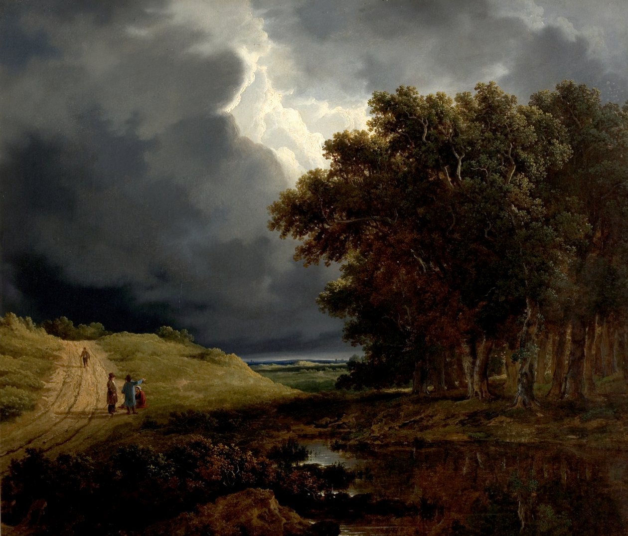 Okraj lesa, bouře přichází, 1826 od James Arthur OConnor