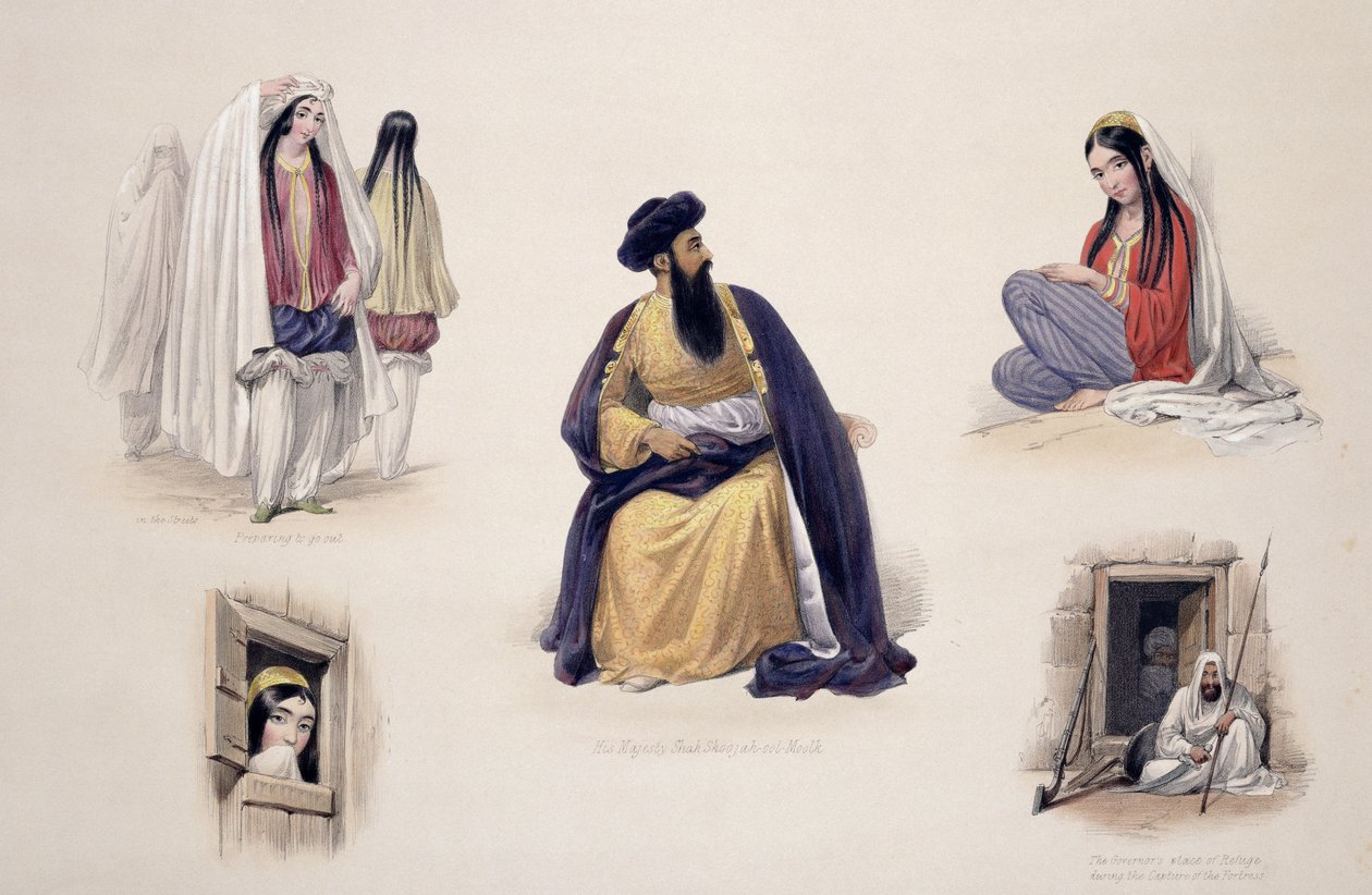 Portrét Jeho Veličenstva Shah-Sooja-Ool-Moolka (1780-1842), z 