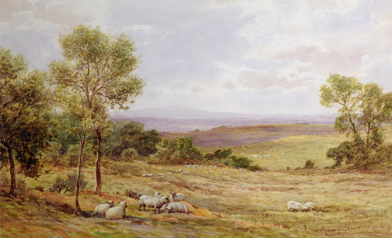 Cumberland Hills z Wardrew House, Gilston od James Aumonier