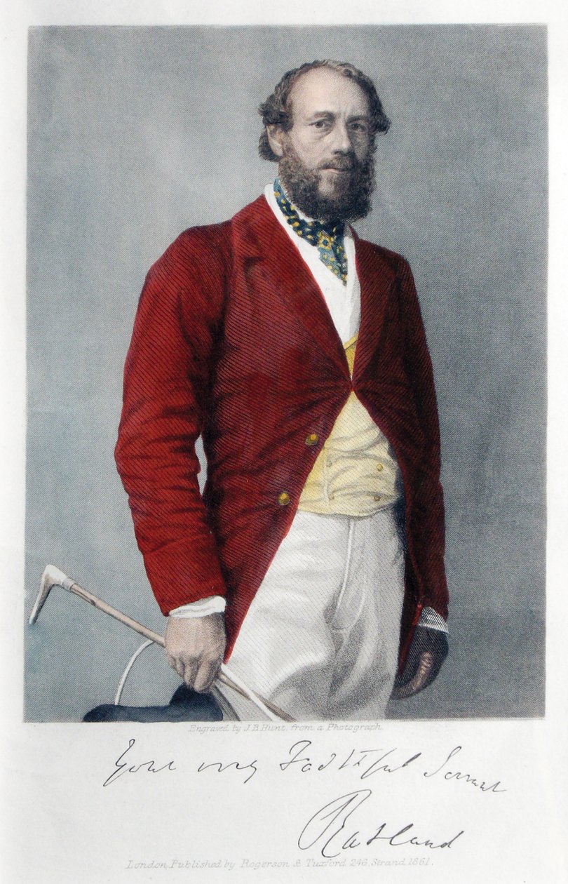 6. vévoda z Rutlandu oblečený na lov, 1861 od James B. Hunt