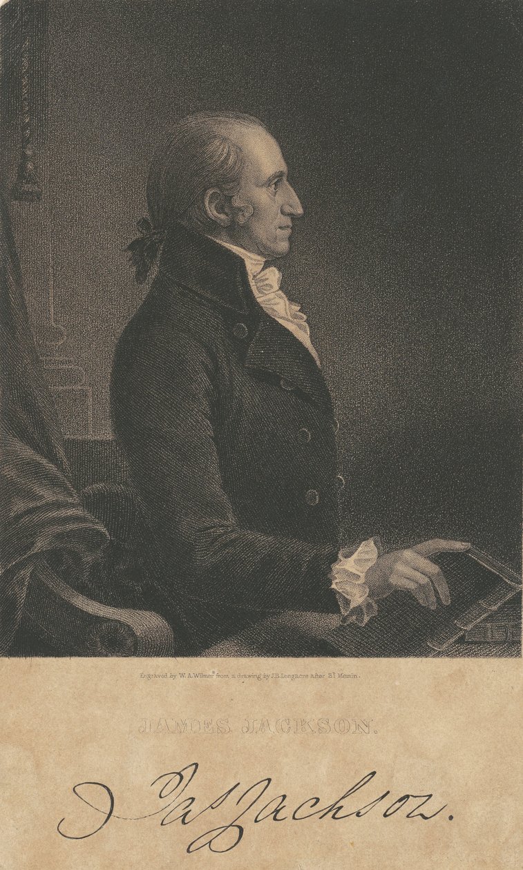 James Jackson od James B. Longacre, after Charles Balthazar Julien Févret de Saint Mémin, William A. Wilmer engraver