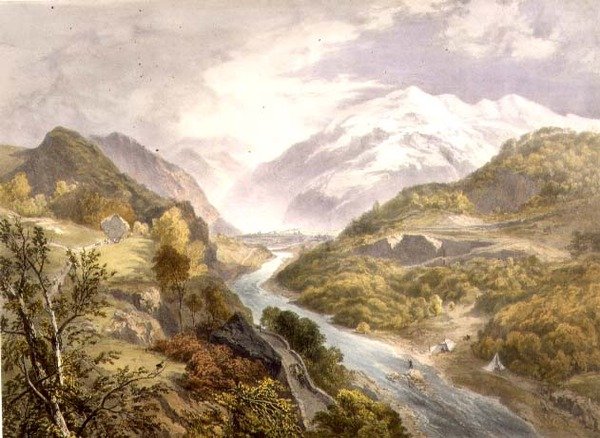 Řeka Derwent a Borrowdale, z 