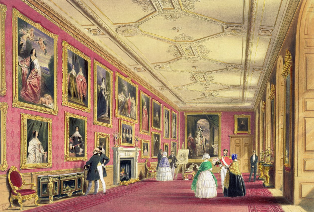 Vandyke Room, Windsor Castle od James Baker (after) Pyne