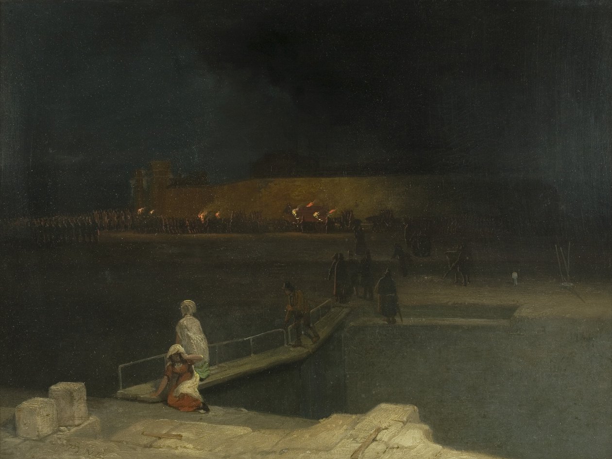 Bristol Riots: Prisoners v doprovodu Torchlight od James Baker Pyne