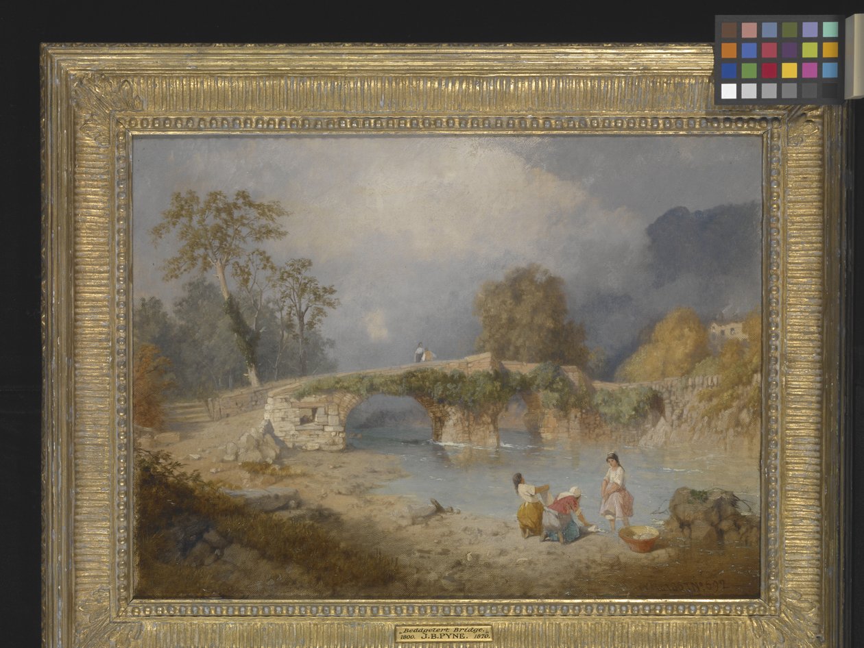 Vyčištění za pěkného počasí, Beddgelert, Severní Wales (olej na plátně) od James Baker Pyne