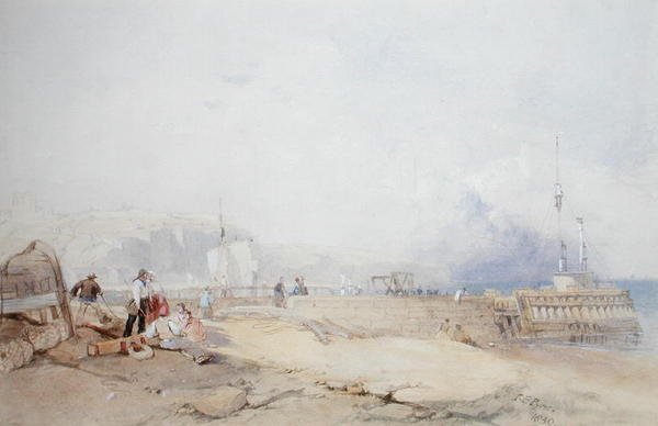 Doverský přístav od James Baker Pyne