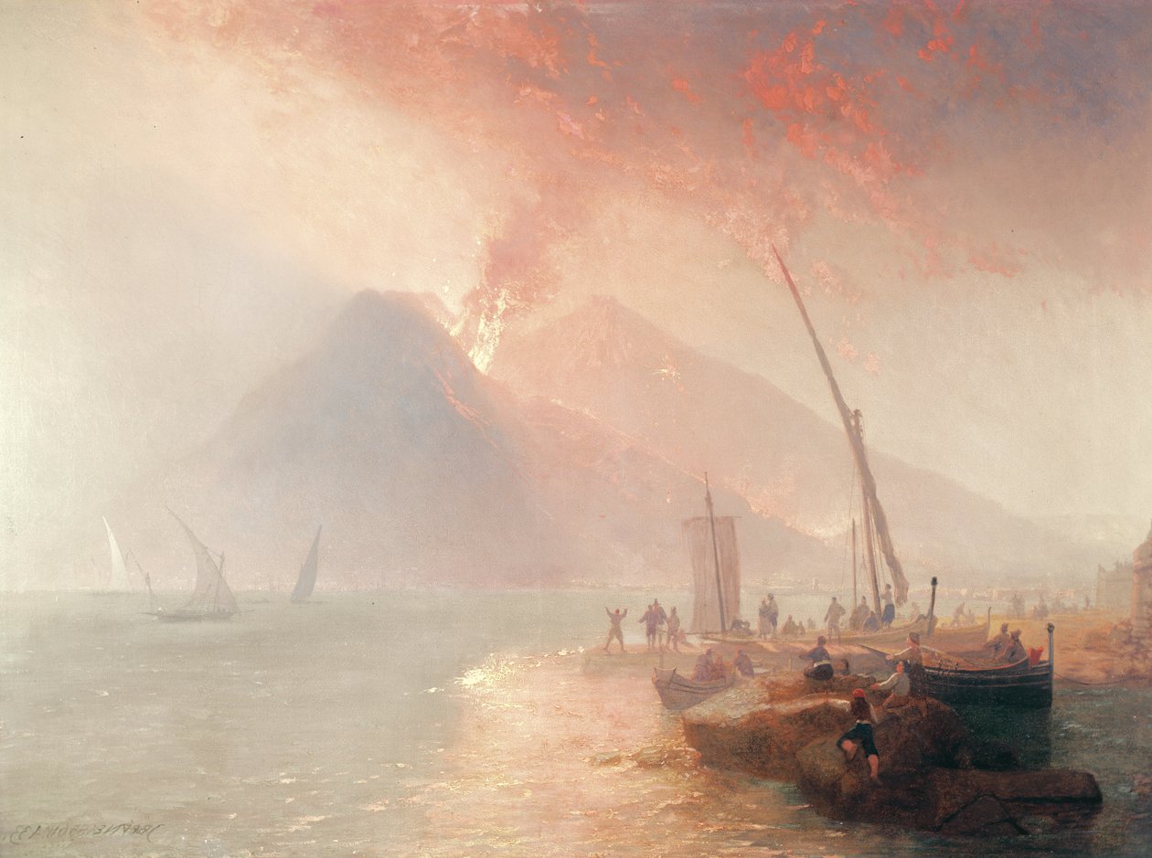 Erupce Vesuvu, 1856 od James Baker Pyne