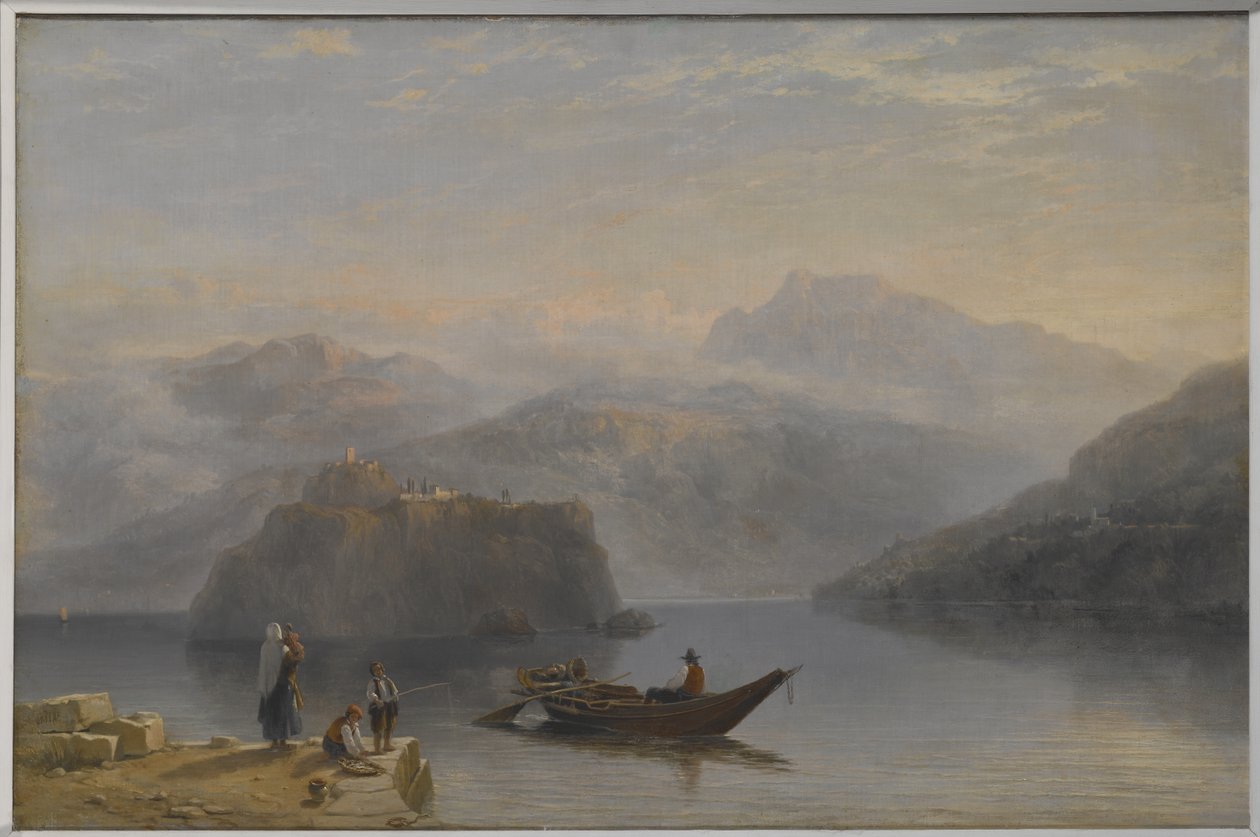 Lago Maggiore (?) kolem roku 1860 (olej na plátně) od James Baker Pyne
