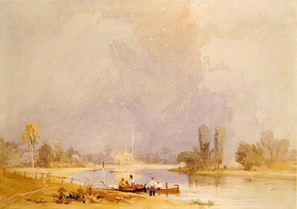 Syon House, na Temži (akvarel na papíře) od James Baker Pyne