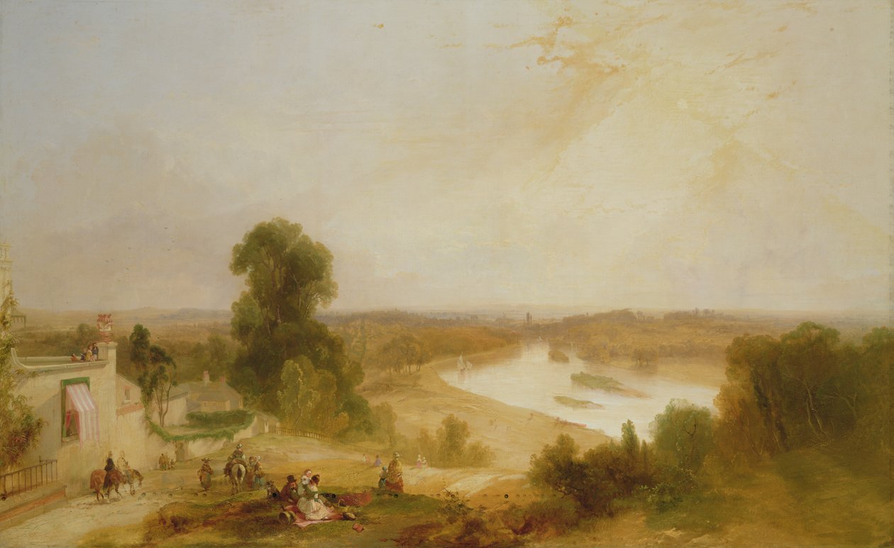 Pohled na řeku Temži z Richmond Hill, 1835 od James Baker Pyne
