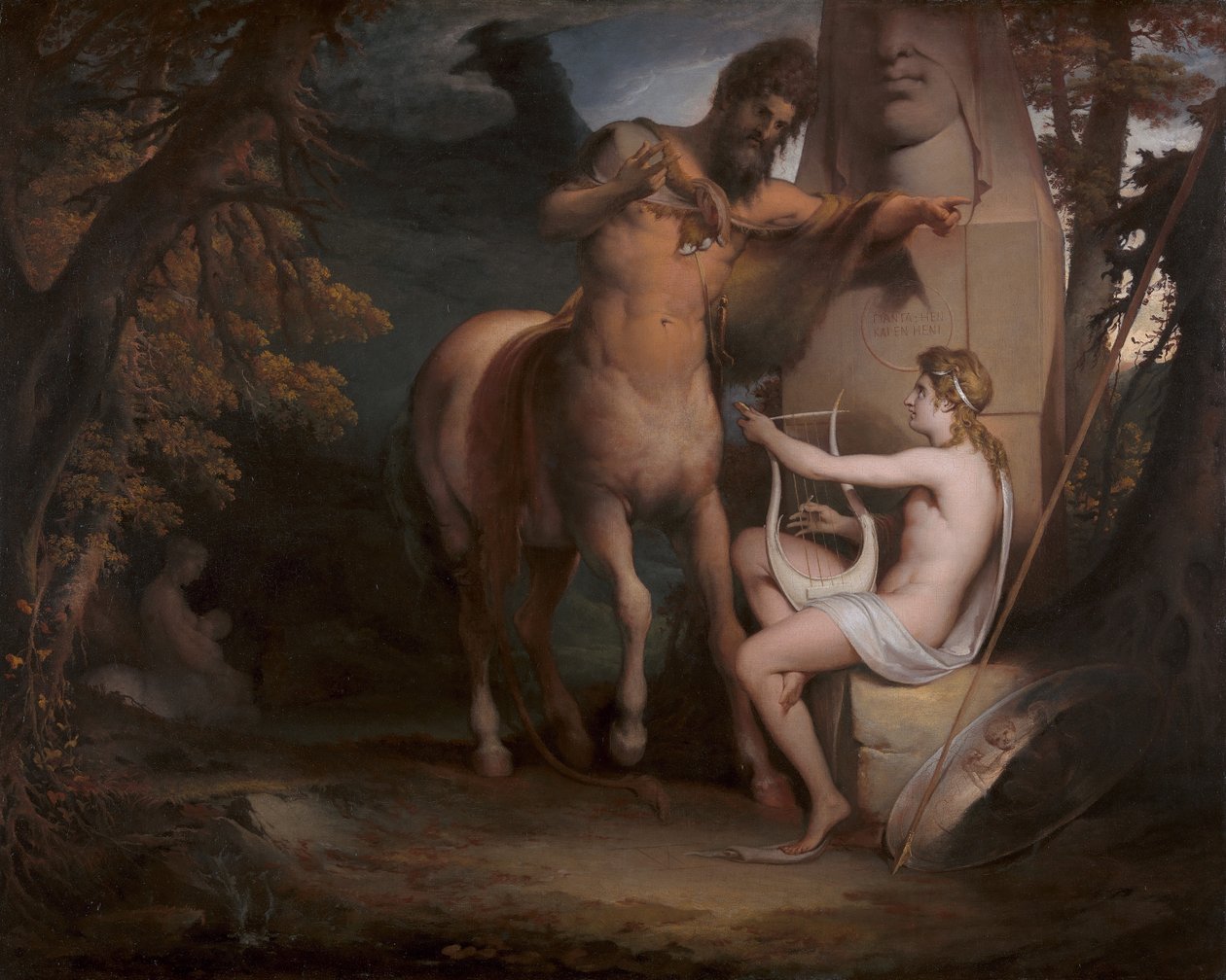 The Education of Achilles [1772, Royal Academy of Arts, Londýn, katalog výstavy] od James Barry
