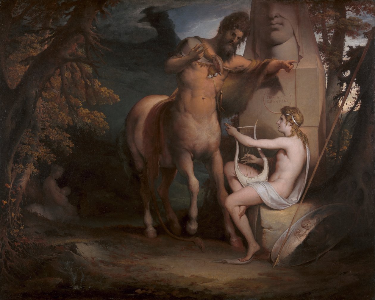 The Education of Achilles [1772, Royal Academy of Arts, Londýn, katalog výstavy] od James Barry