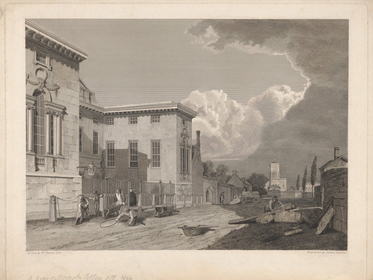 Pohled na Worcester College &c. od James Basire