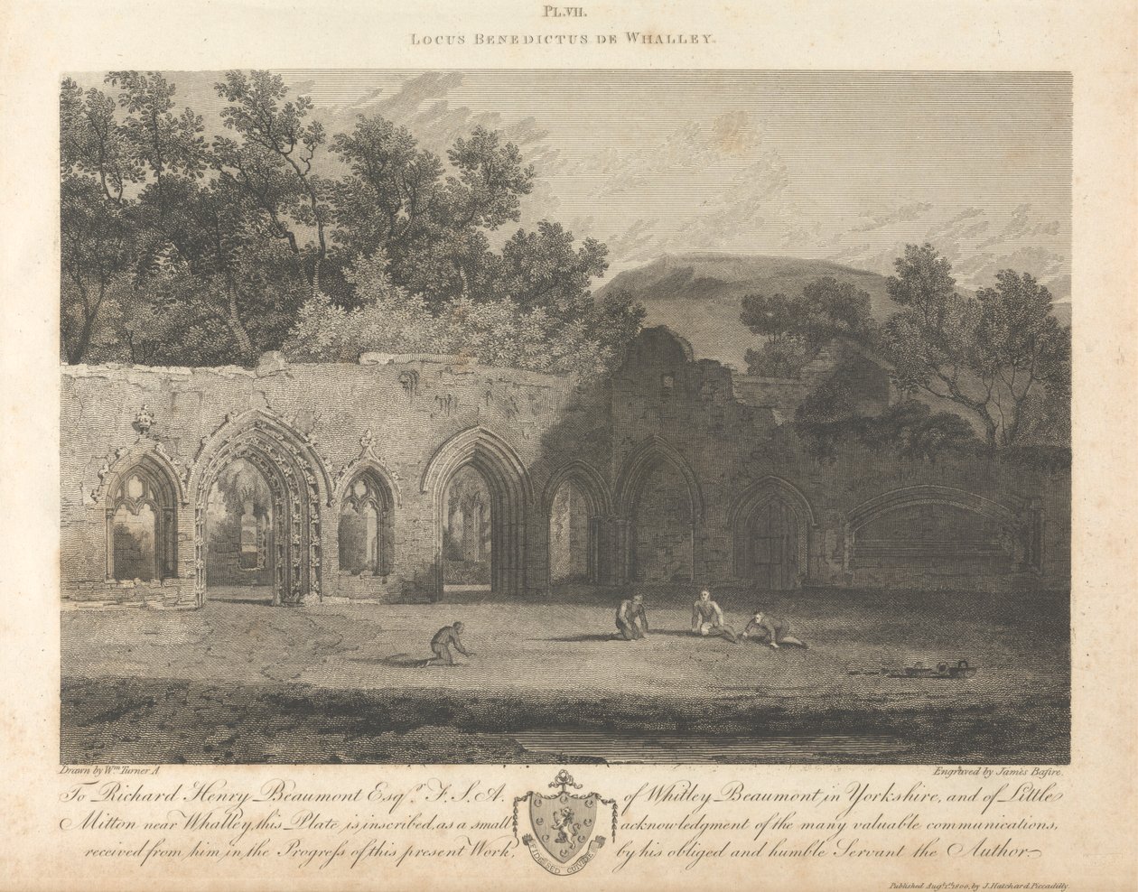 Kláštery Whalley Abbey od James Basire