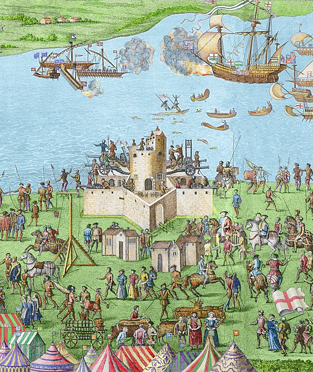 Potopení Mary Rose během bitvy u Solentu, 1545, 1778 (rytina) (později kolorování) od James Basire