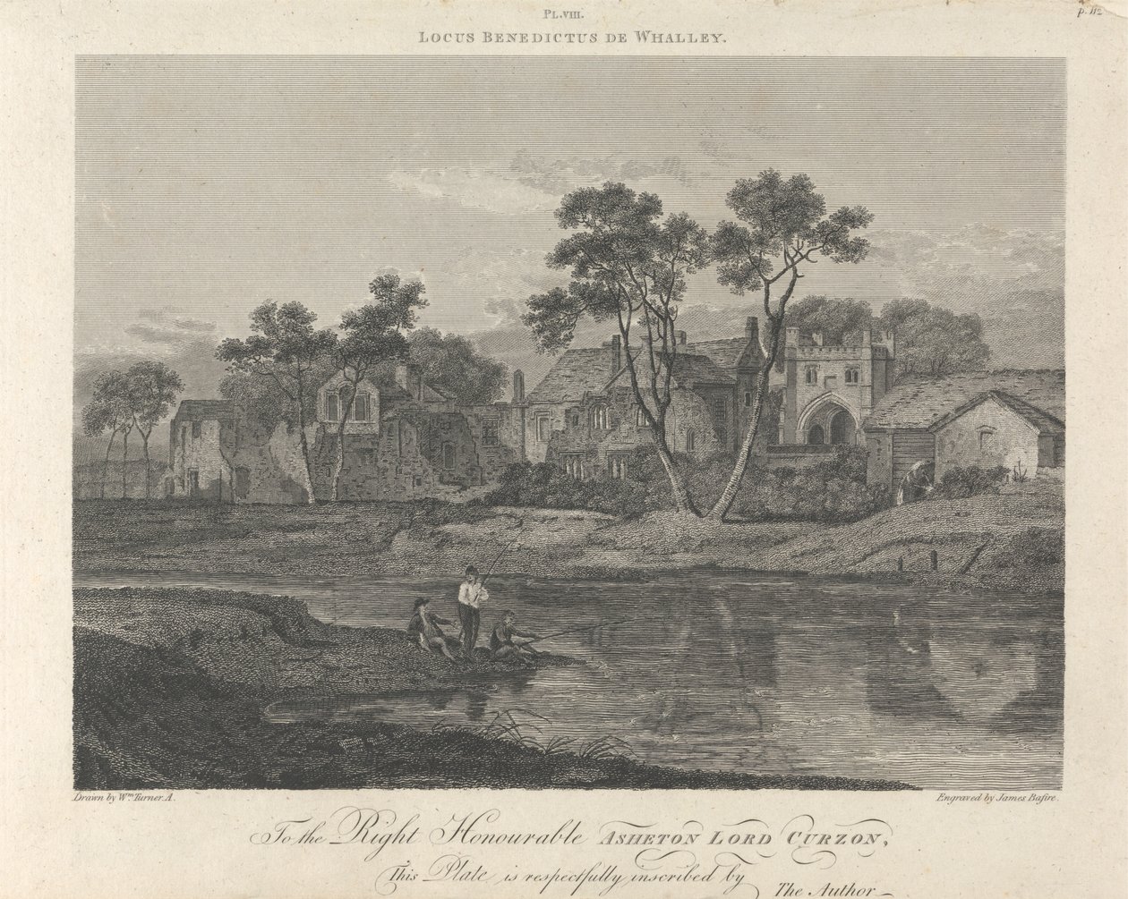 Whalley Abbey (bližší pohled) od James Basire