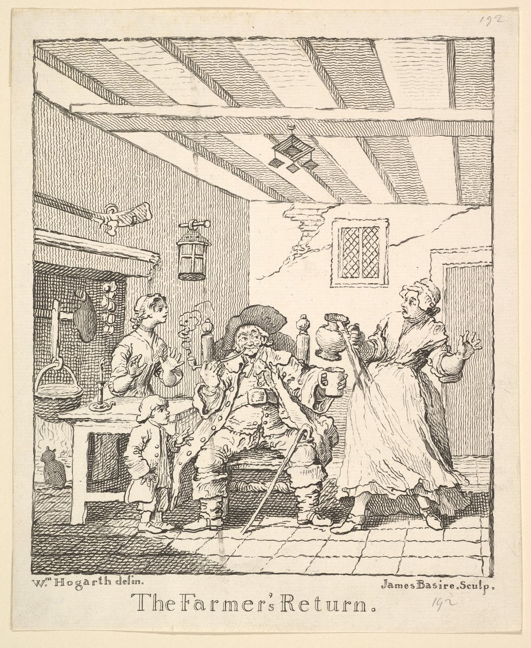 Frontispis k The Farmers Return, březen 1762. od James Basire I