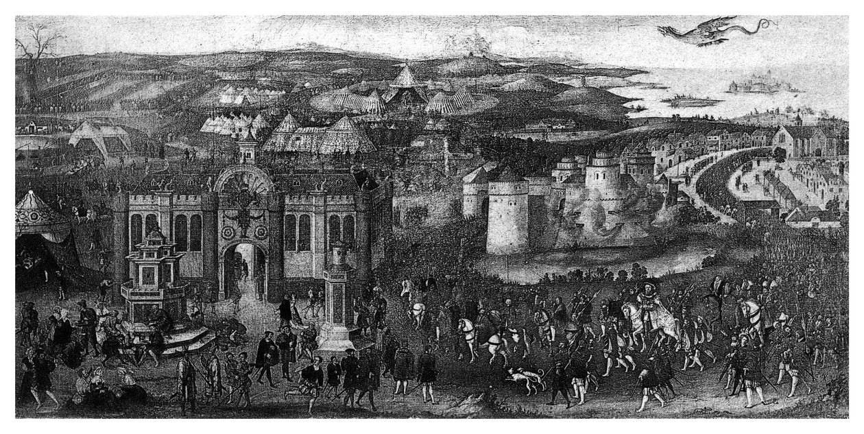 The Field Of The Cloth Of Gold, 1520, 1896. od James Basire I