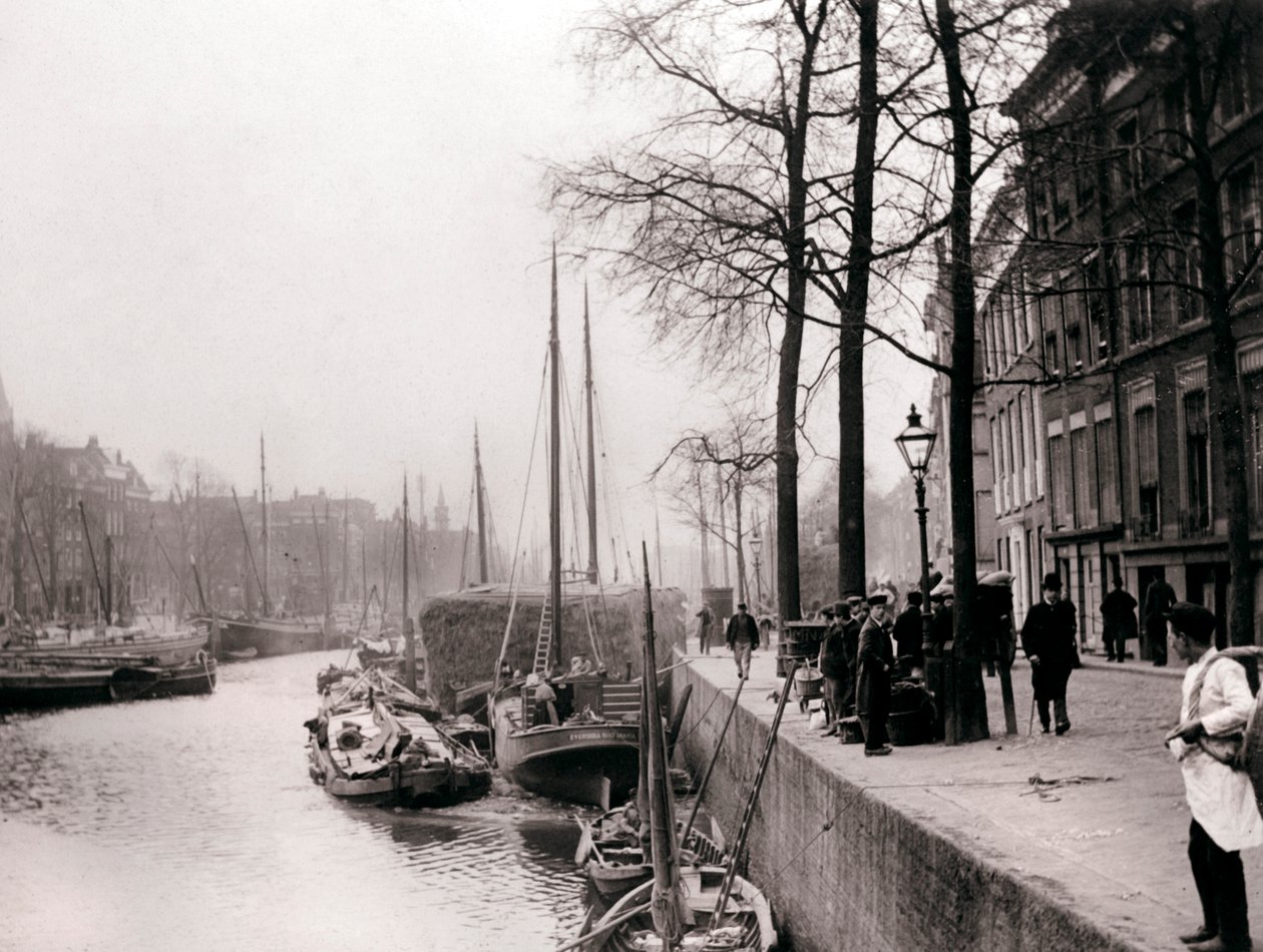 Kanálové lodě, Rotterdam, 1898. od James Batkin