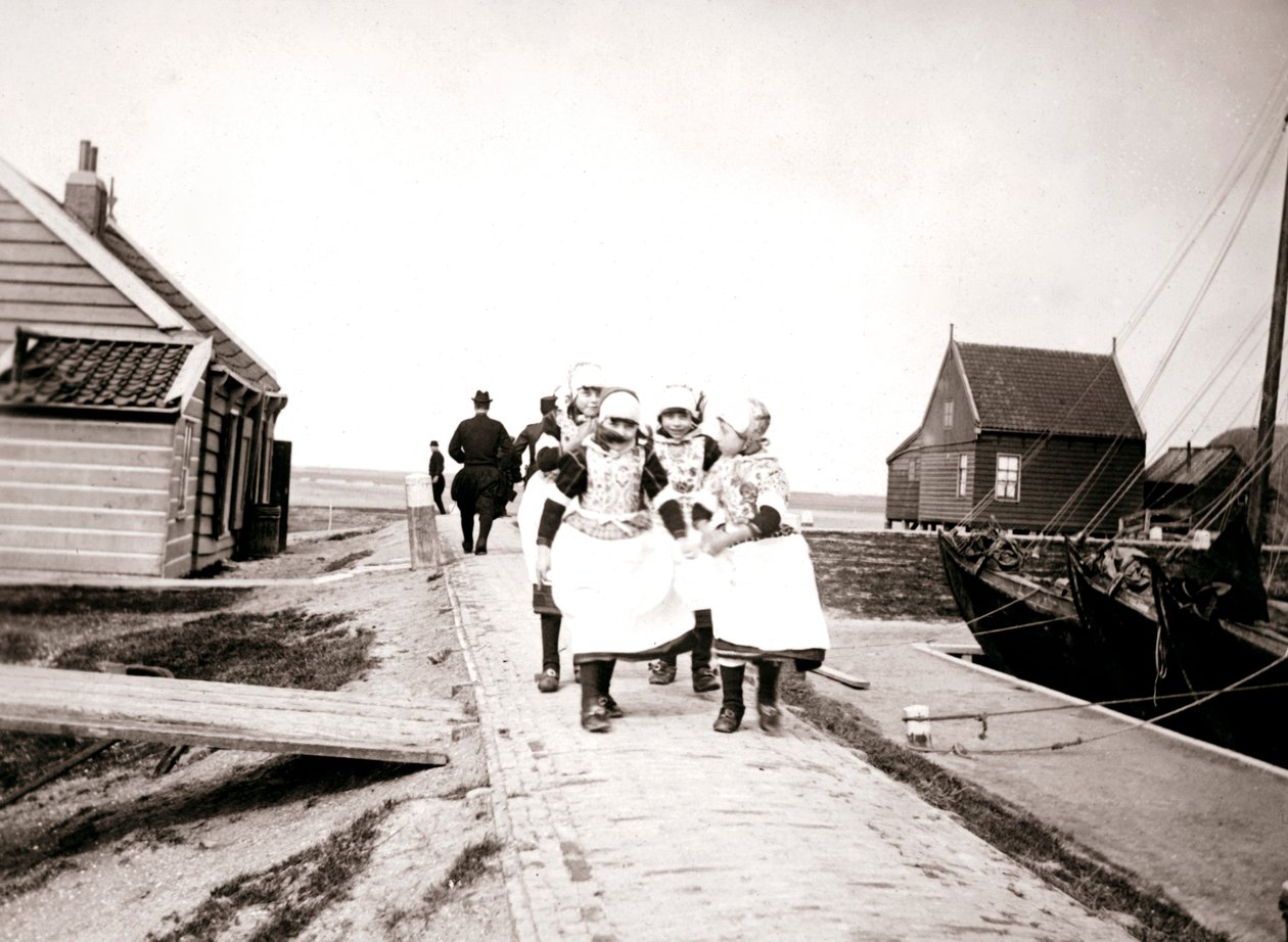 Děti na Marken Island, Nizozemsko, 1898 od James Batkin