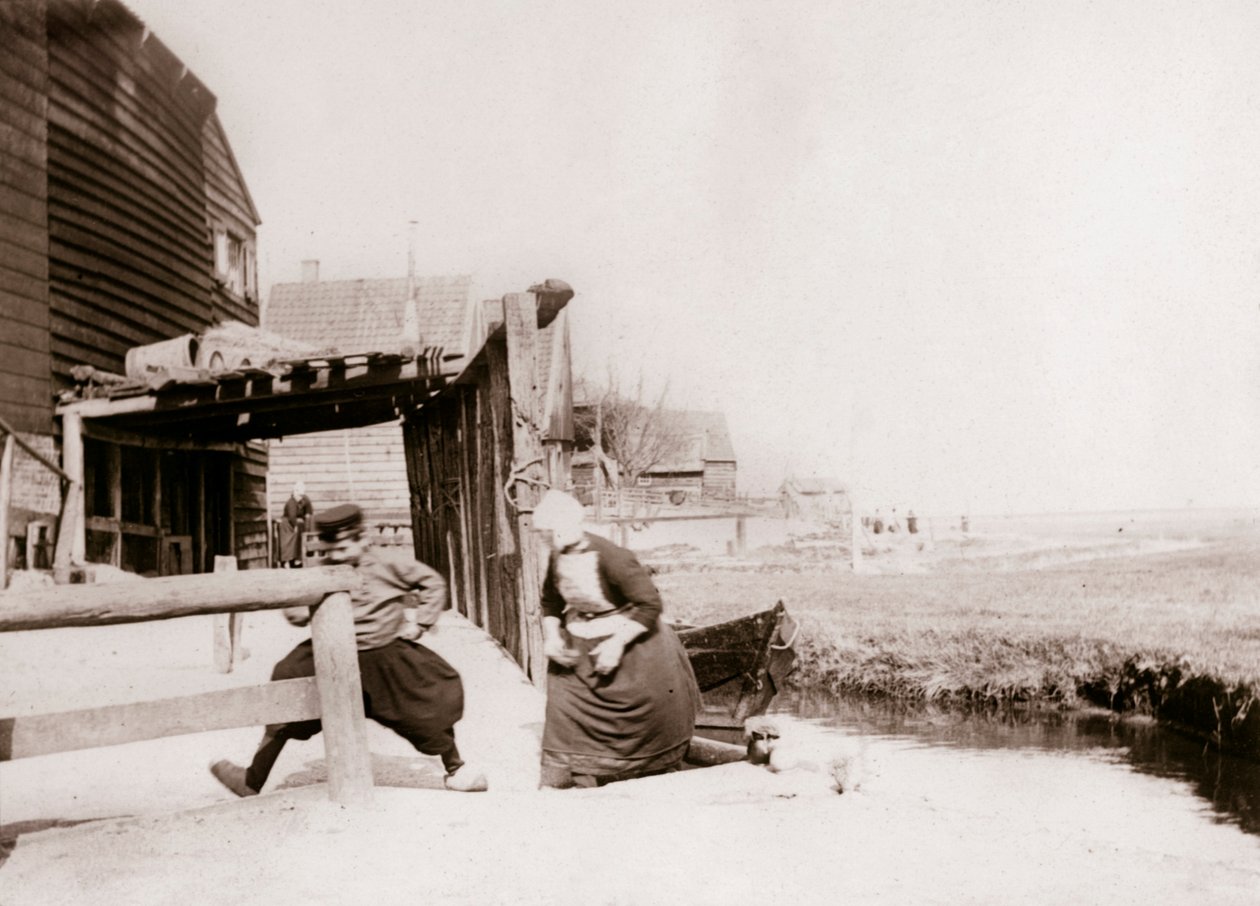 Děti si hrají, Marken Island, Nizozemsko, 1898 od James Batkin