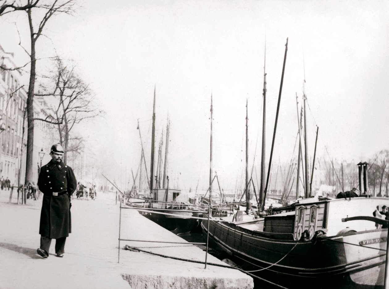 Policista u kanálu, Rotterdam, 1898. od James Batkin