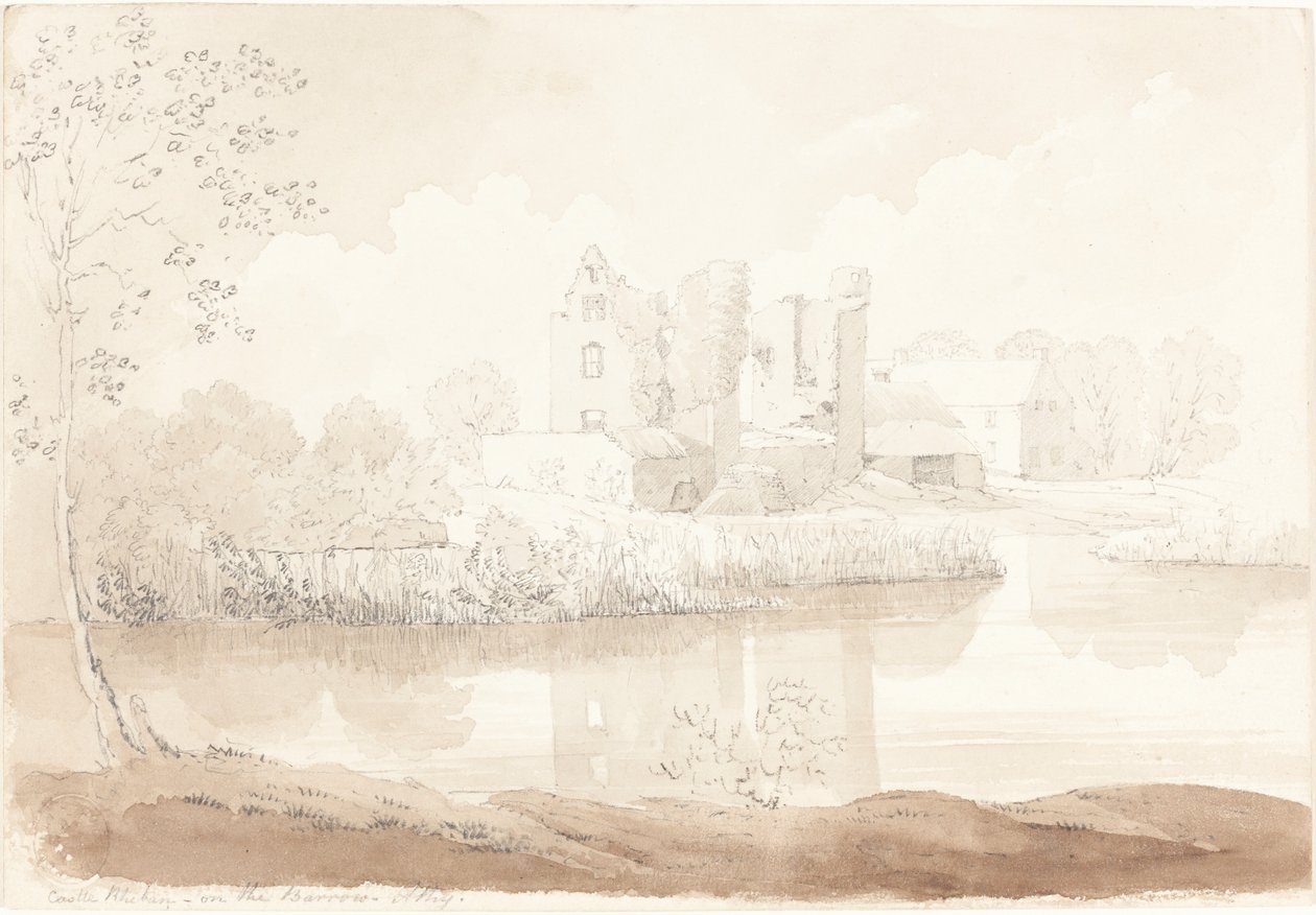 Hrad Rheban na řece Barrow, Athy. od James Bulwer
