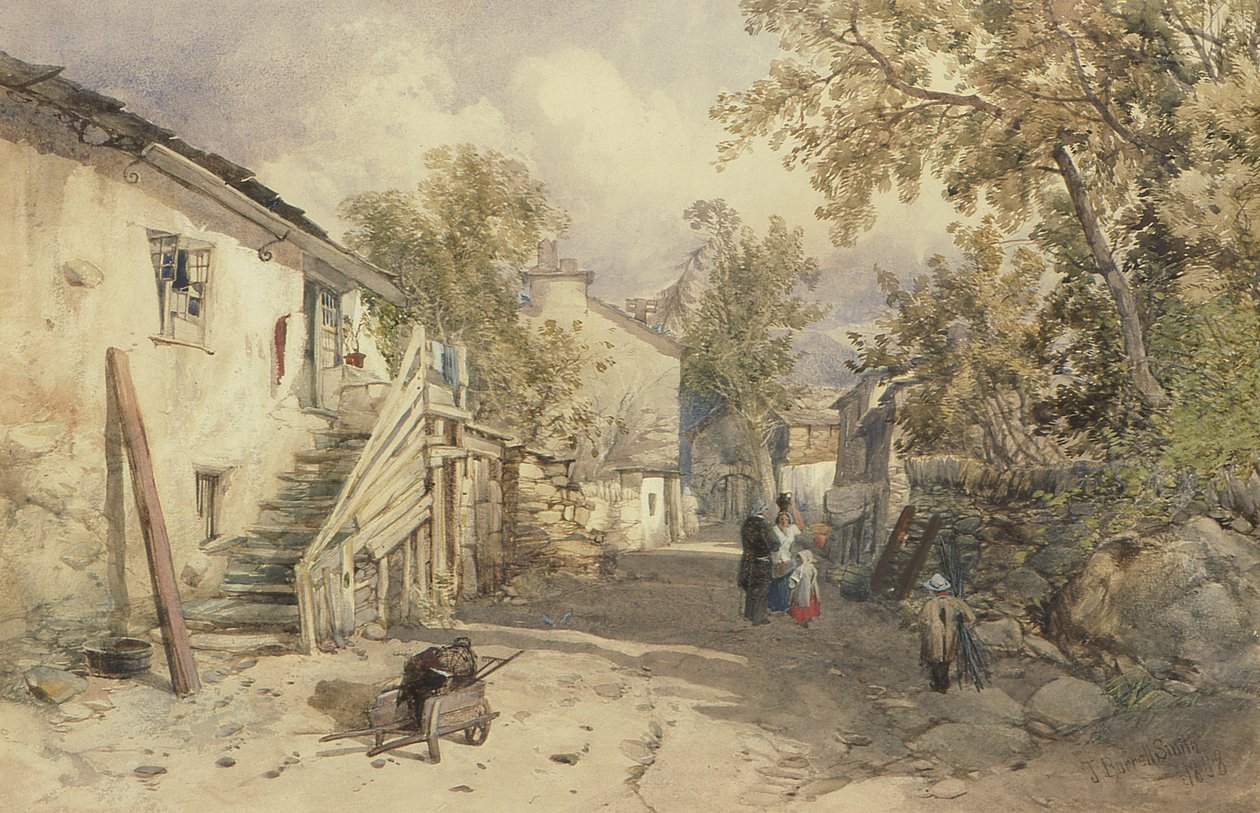 Vesnice Bowness, Cumberland od James Burrell Smith