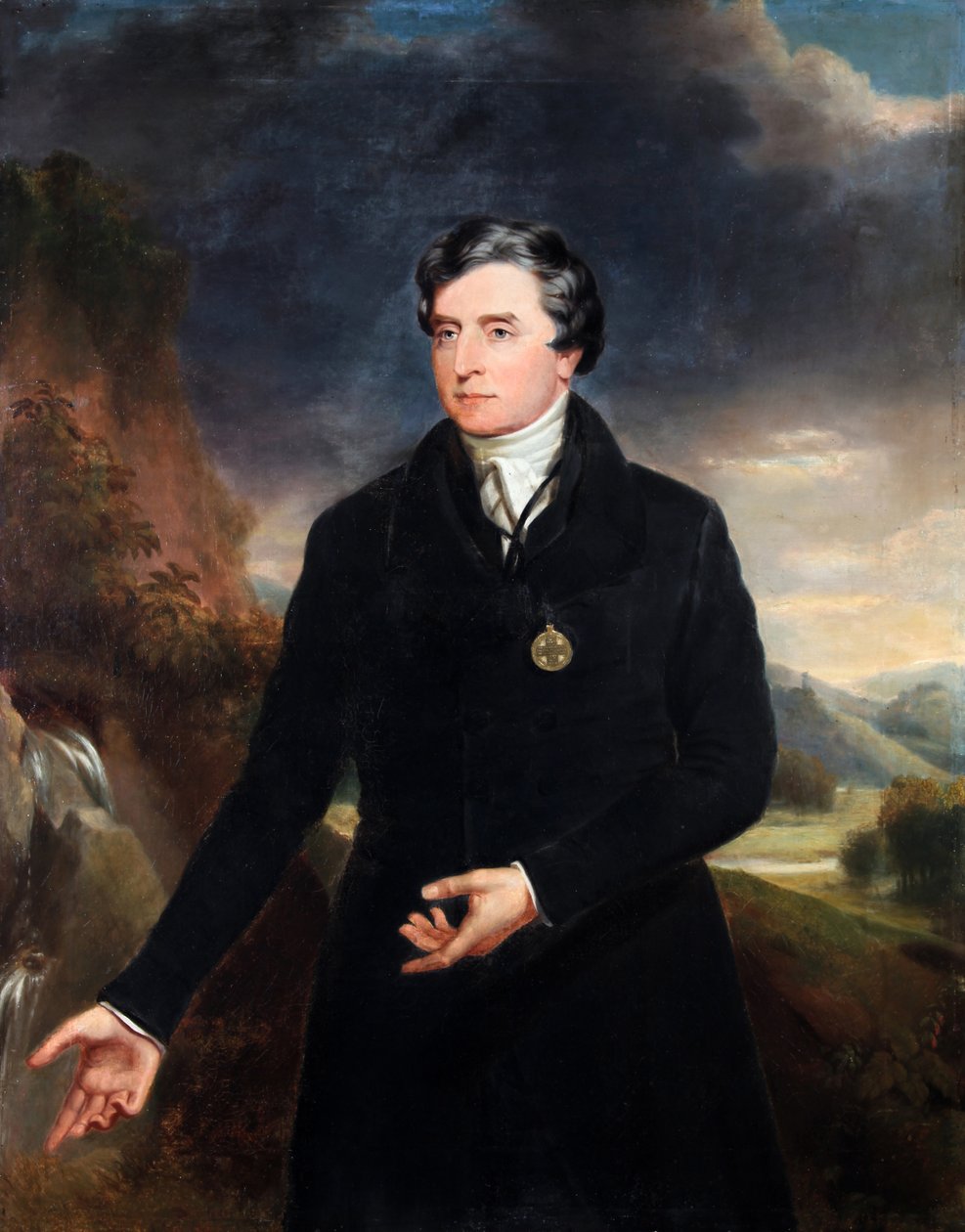 Portrét otce Theobalda Mathewa, kolem roku 1840 od James Butler Brenan