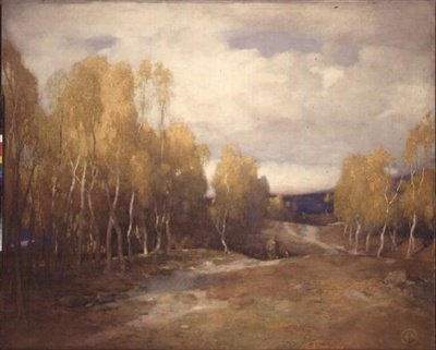 Moorland (akvarel) od James Cadenhead