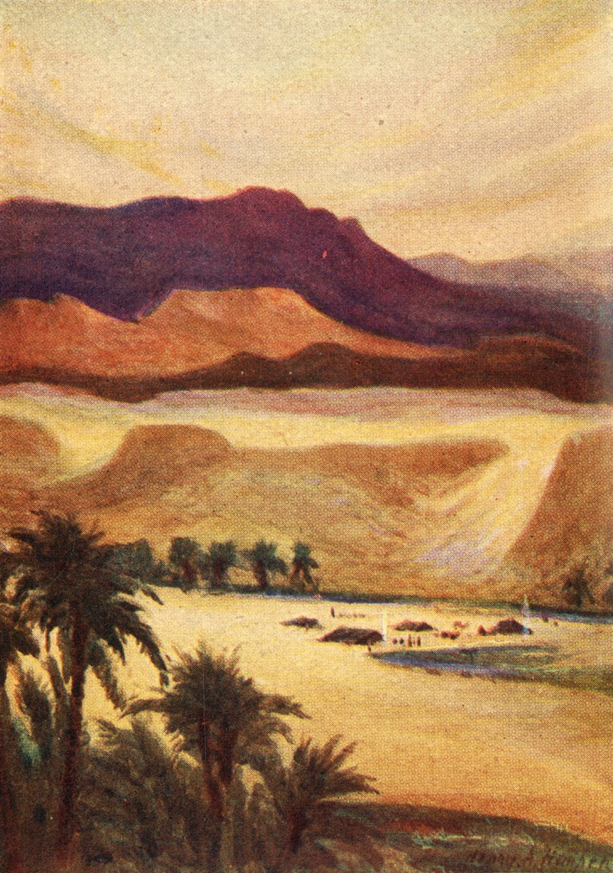 Palestinský tábor v Elim - Hebr. xiii. 11, c1924. Tvůrci: James Clark, Henry A Harper. od James Clark and Henry A Harper