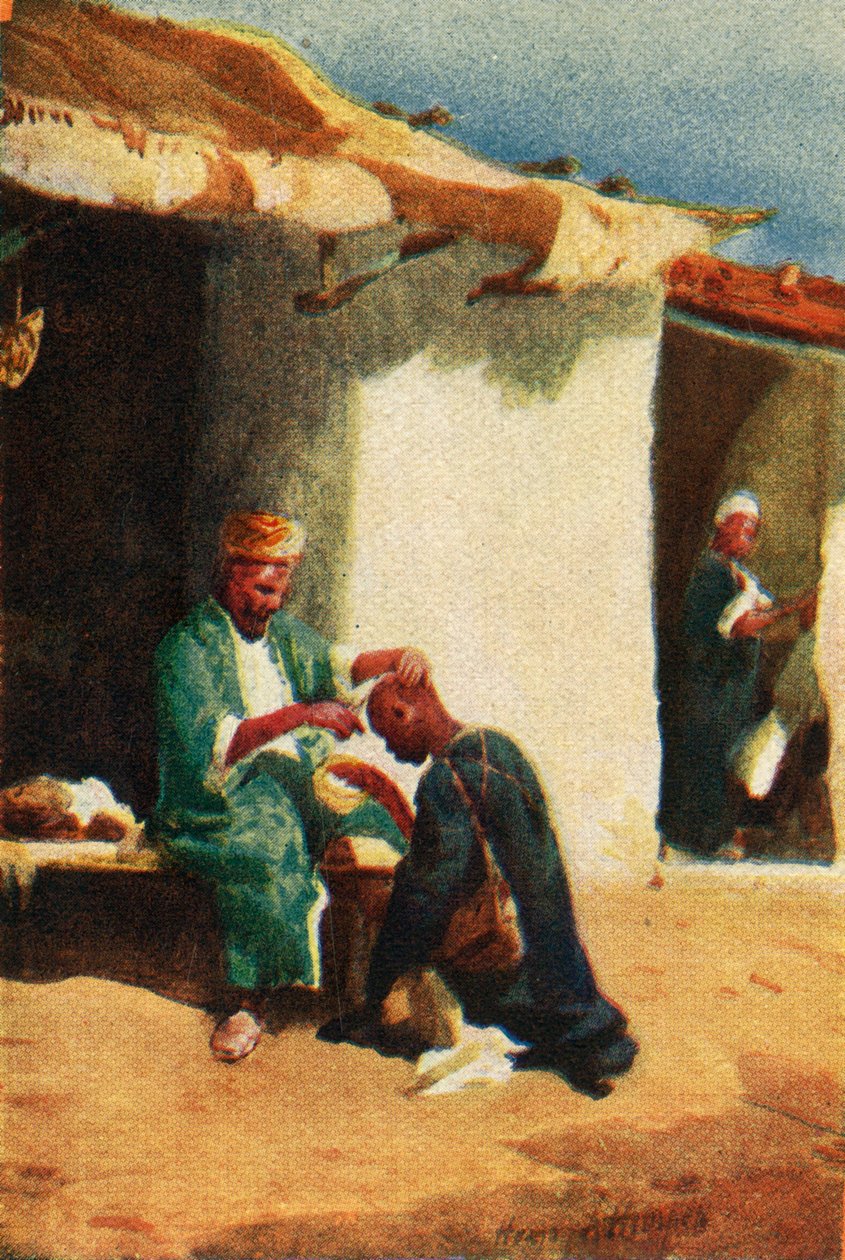 Shaving The Head - Acts xxi 24, c1924. Tvůrci: James Clark, Henry A Harper. od James Clark and Henry A Harper