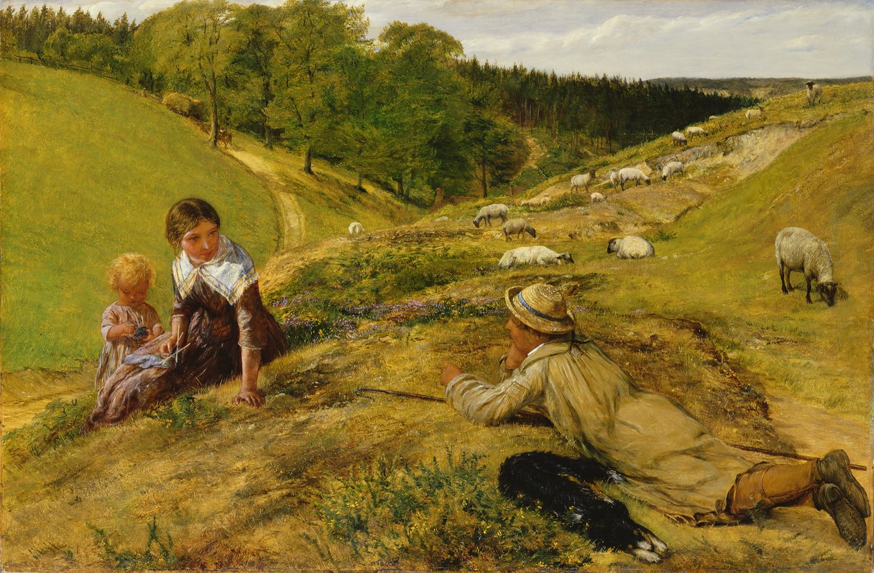 Coline, ty znáš chlapče z jižních shepheardů (Hobbinolova stížnost Thenotovi) od James Clarke Hook