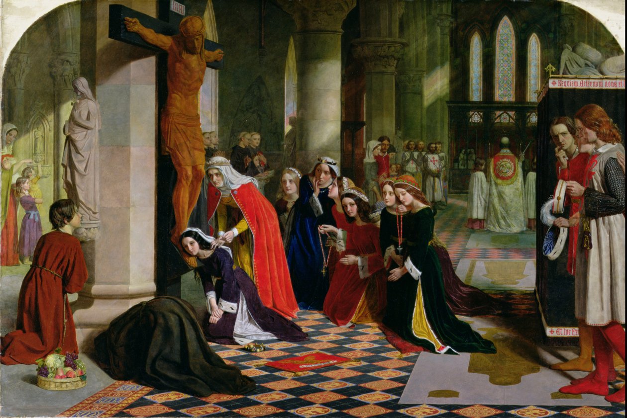 Zřeknutí se královny Alžběty Maďarské, 1850 (viz také 102306) od James Collinson